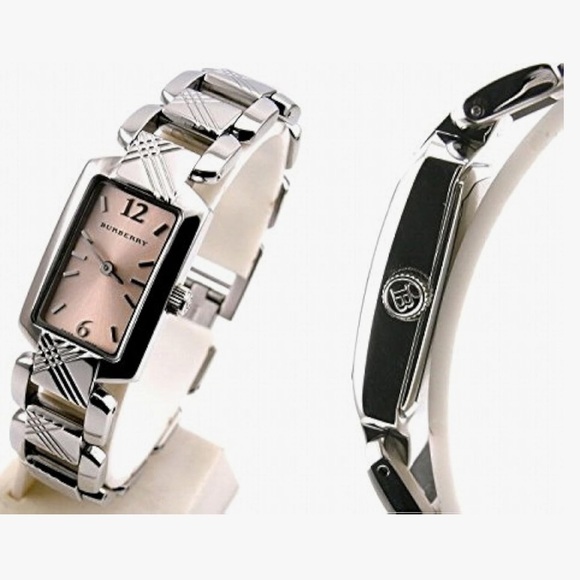 Burberry Heritage Luxury Womens Square Watch Beige Dial BU4212 7” - Picture 5 of 15